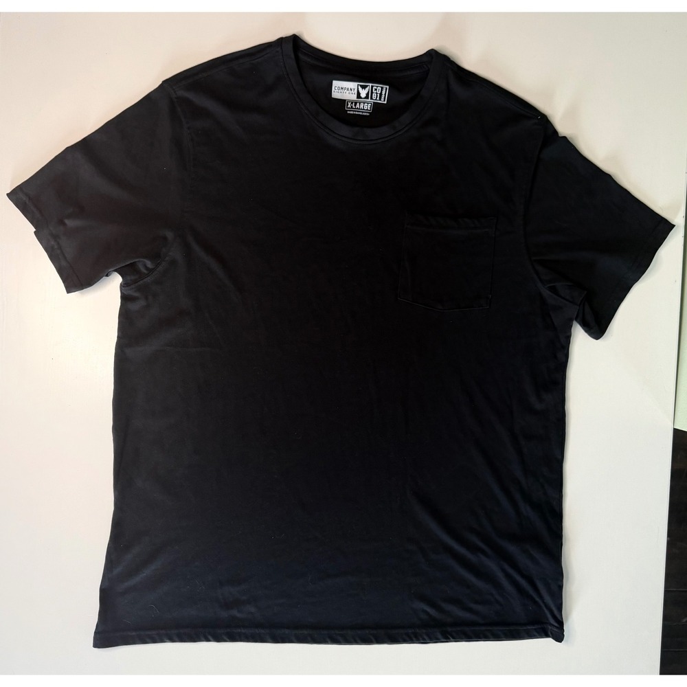 Company Eighty One Mens XL Black Short Sleeve Pocket T-Shirt Crewneck CO81 Tee